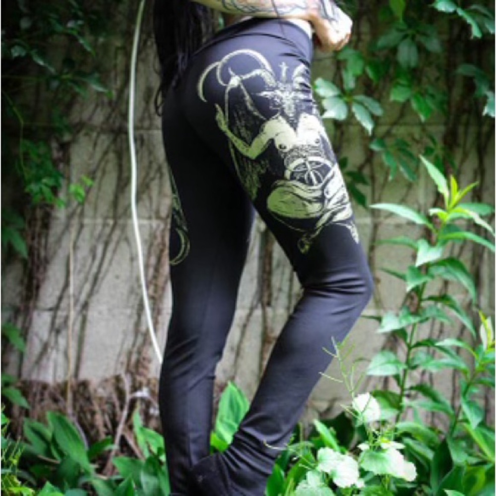 Toxic Vision Baphomet Cigarette pants